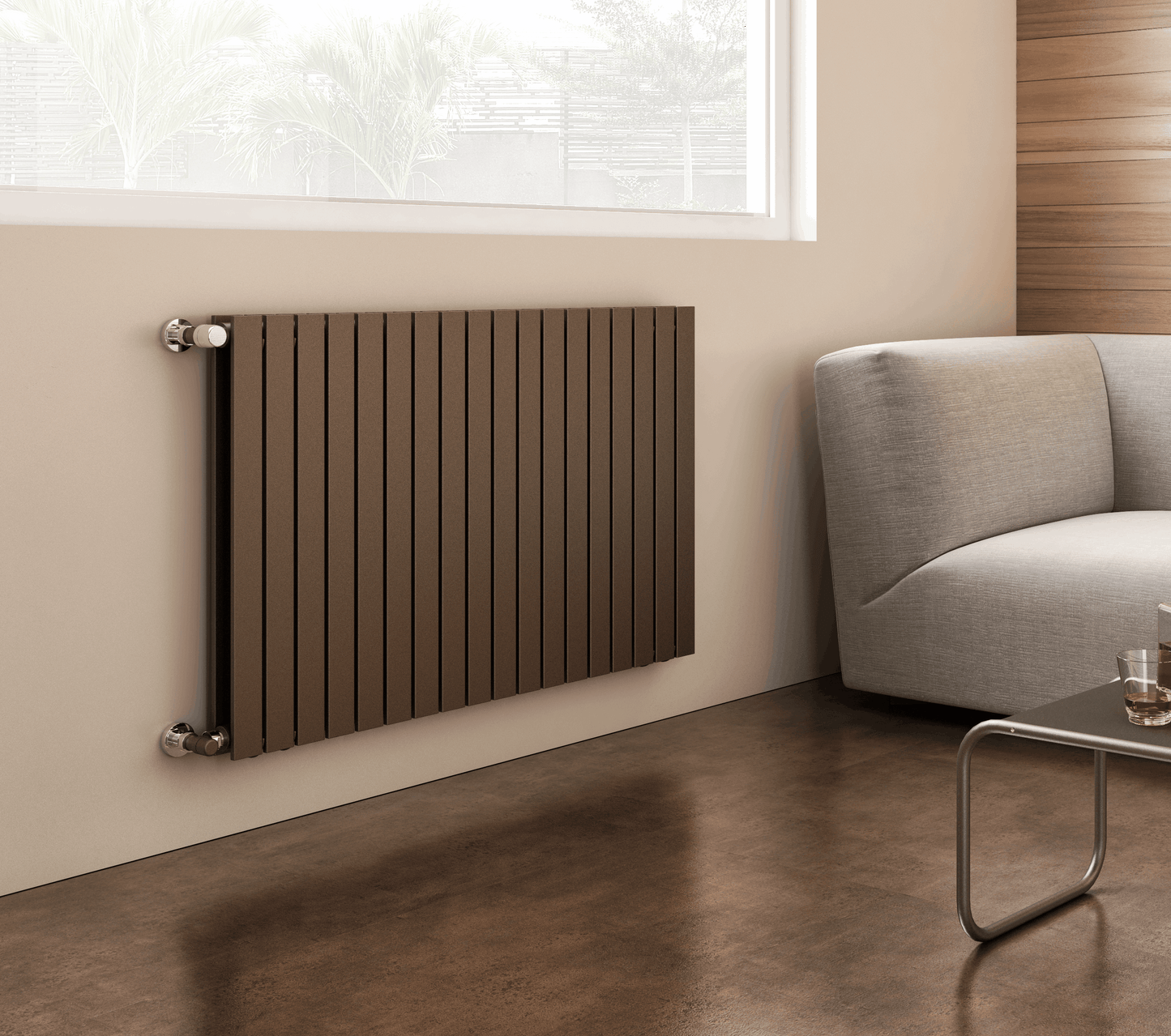 Rosy Tandem | Horizontal Hot Water Radiator