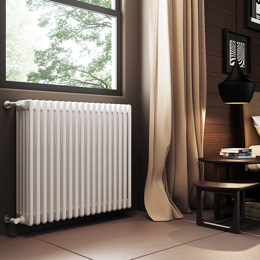 Ardesia 5 Column | Horizontal Cast Iron Style Hot Water Radiator