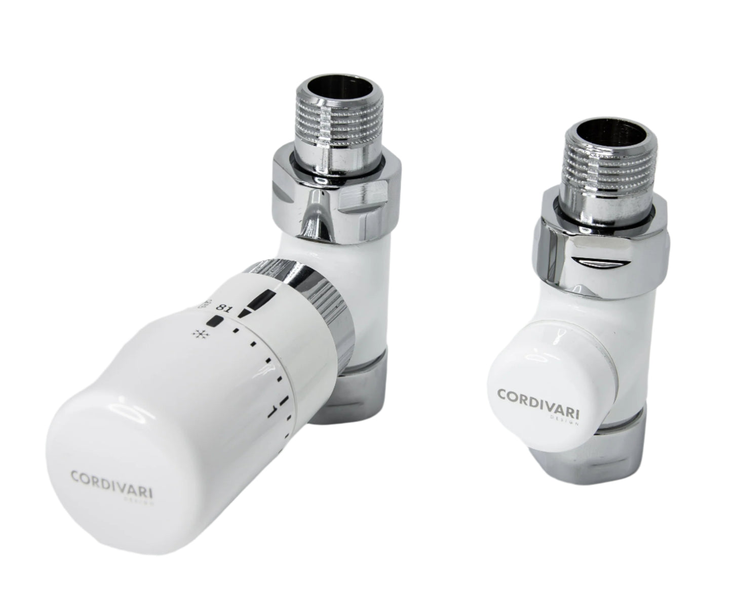 Elegant Valve Straight with Thermostatic Head - Painted
