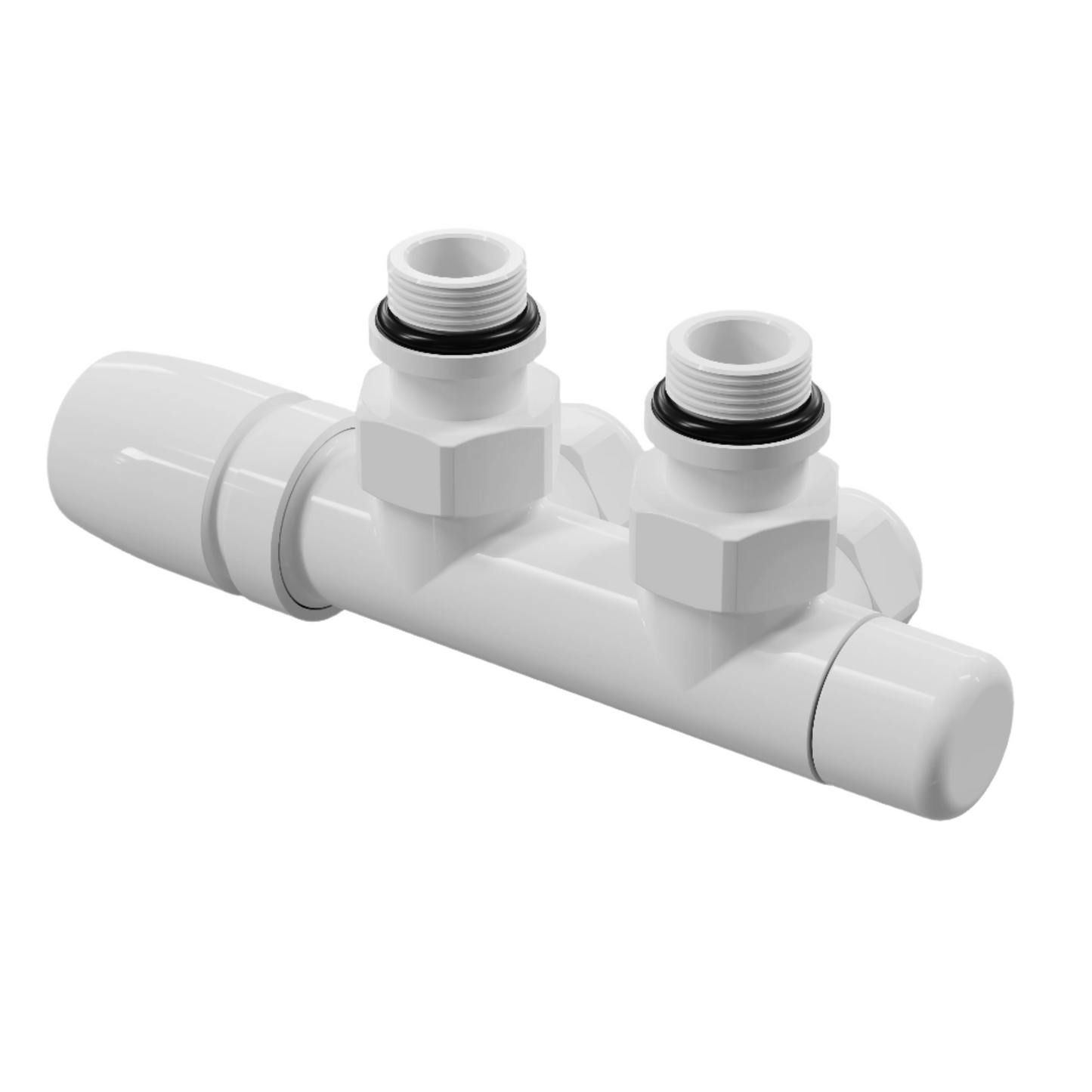 Kristal Total Color Valve Square with Pipe Centers 50mm and Thermostatic Option (Left/Right) - Multiple Finishes Available