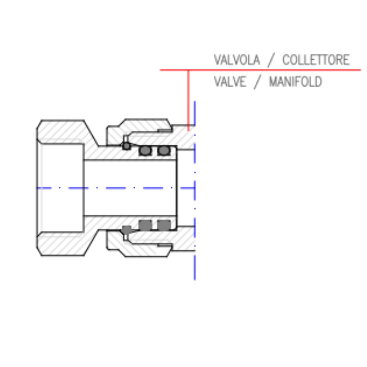 1/2" NPT to Metric Threads adapter