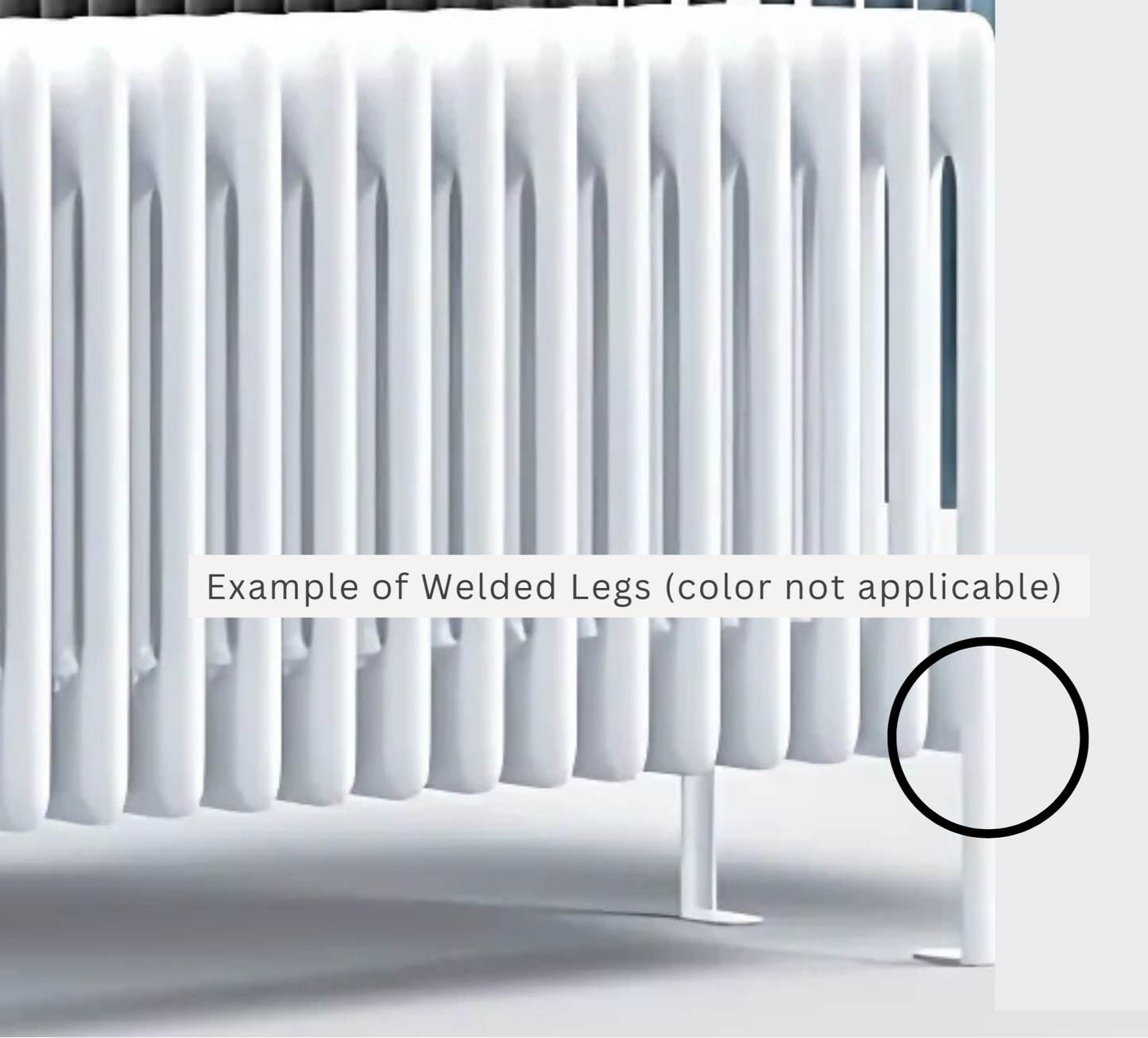 UNOPENED: Ardesia 5 Columns Horizontal  | Floor Mount Hydronic Radiator