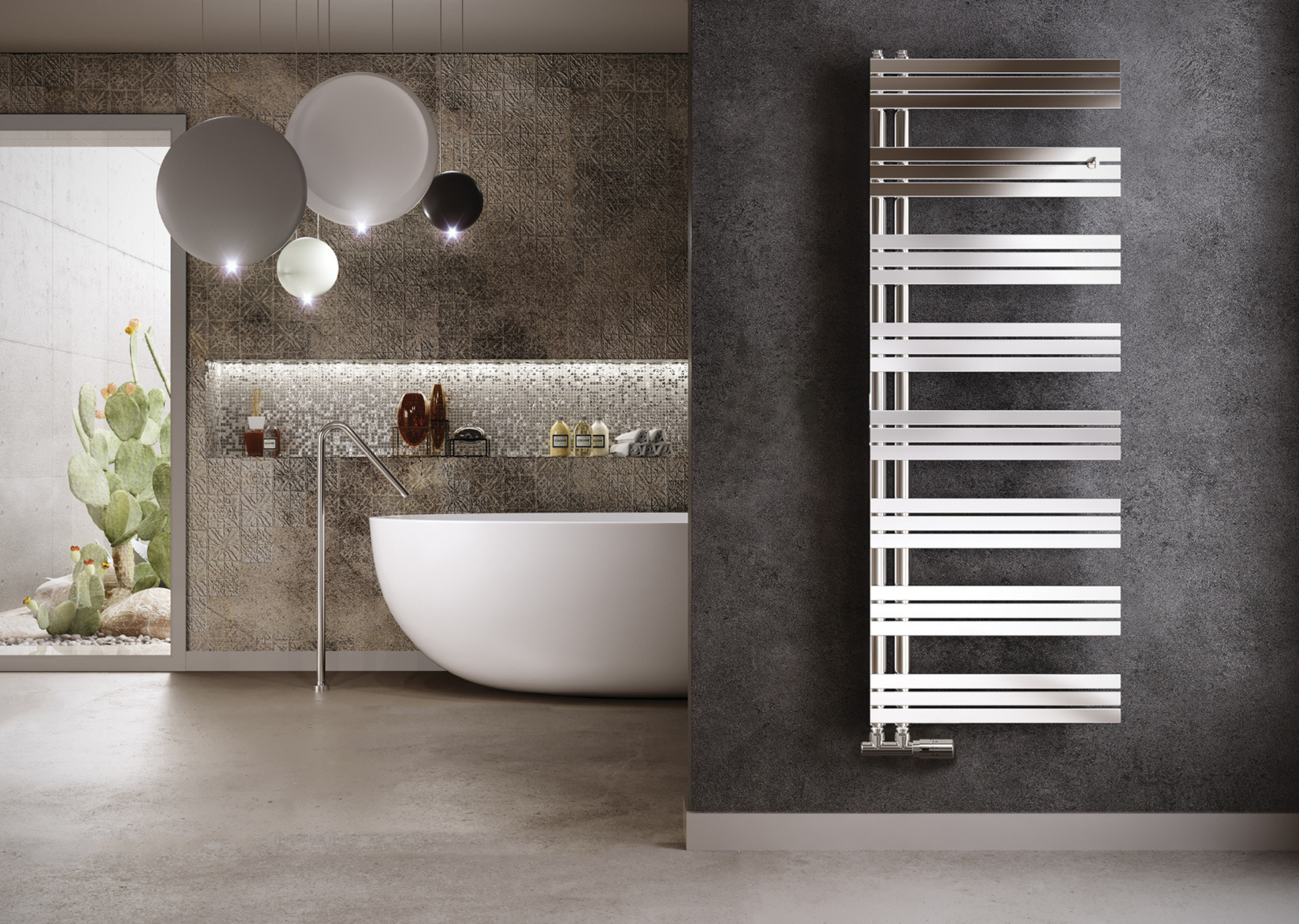 Celine Satin Stainless Steel Cordivari Radiator