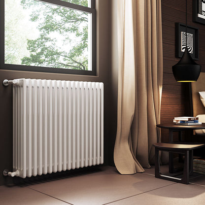 Ardesia 5 Column | Horizontal Cast Iron Style Hot Water Radiator