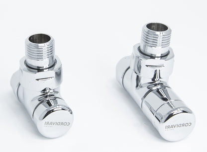 Elegant Valve Square Manuel - Polished Stainless Steel