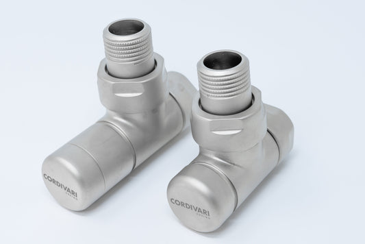 Elegant Valve Square Manuel - Satin Stainless Steel
