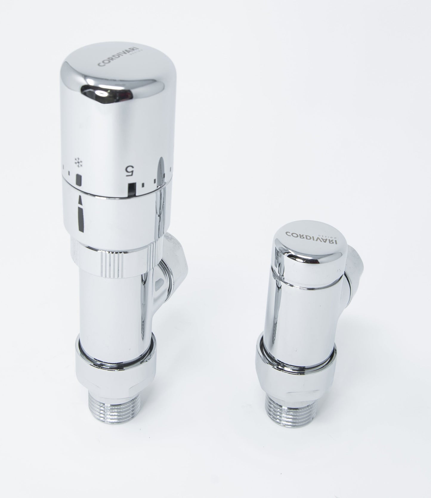 Elegant Valve Reverse with Thermostatic Head - Polished Stainless Steel