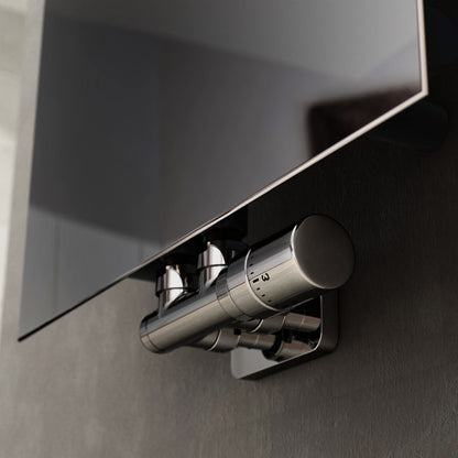 Elegant Angled Valve with Pipe Centers 50mm and Thermostatic Head - Multiple Finishes Available