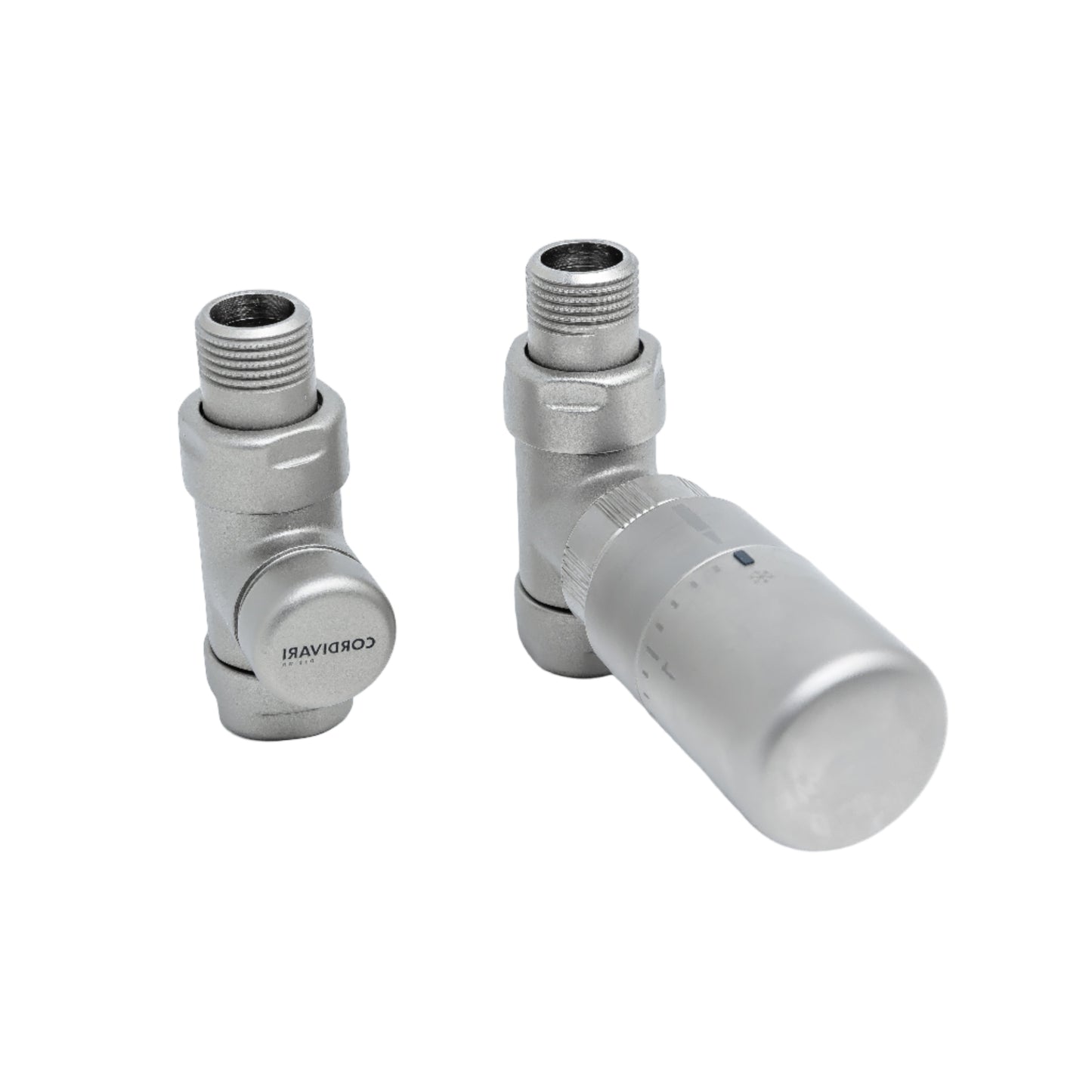 Elegant Straight Valve with Thermostatic Head - Multiple Finishes Available