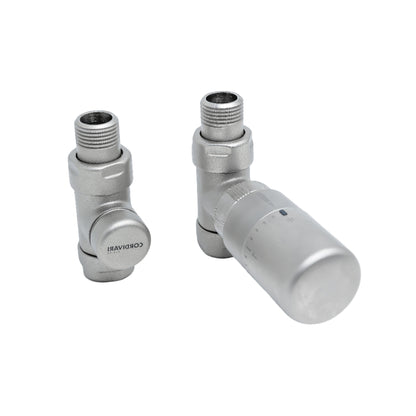 Elegant Straight Valve with Thermostatic Head - Multiple Finishes Available