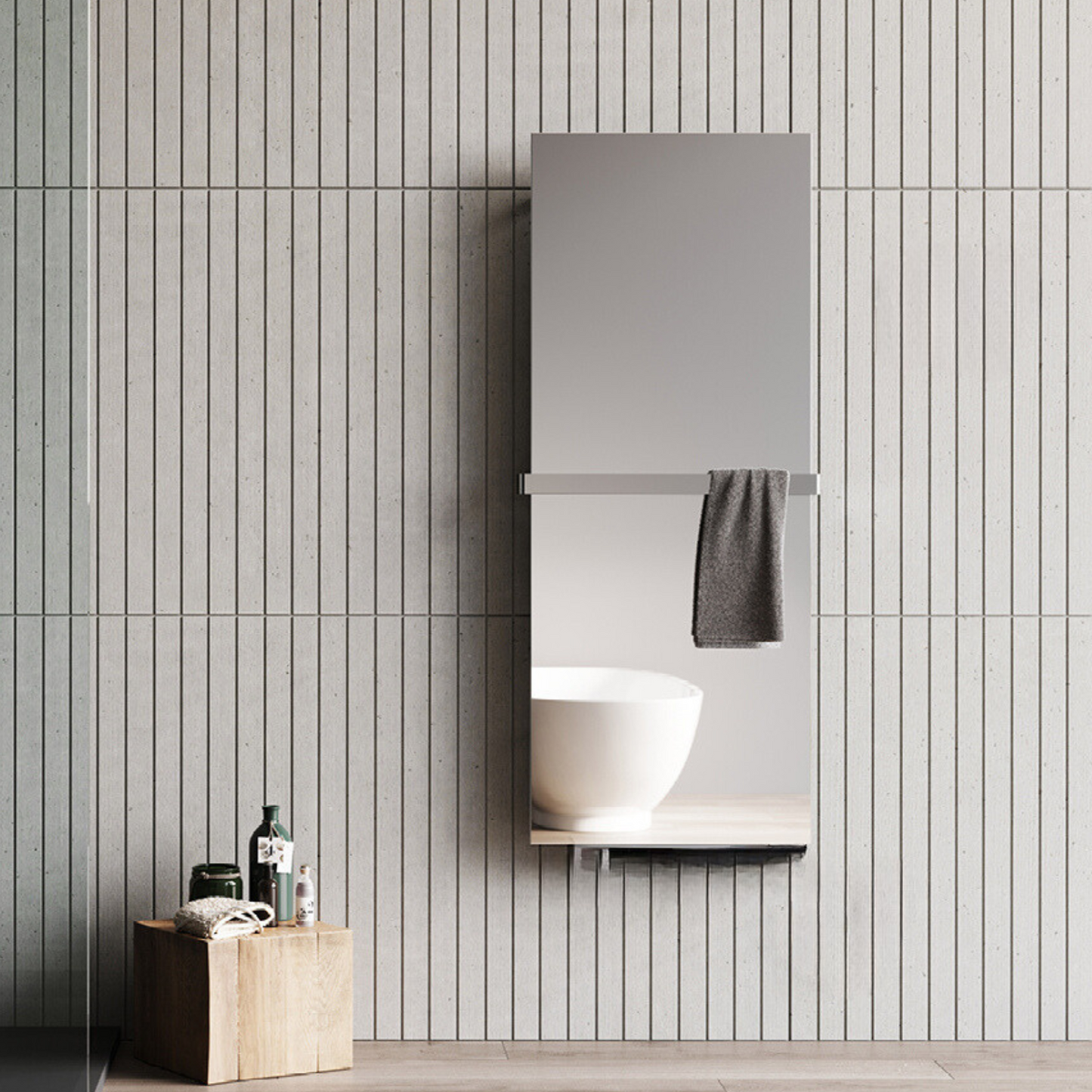 Frame Stainless Steel | Vertical Hot Water Radiator