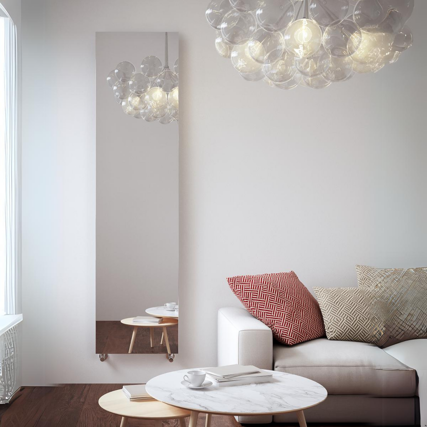 Frame Stainless Steel | Vertical Hot Water Radiator