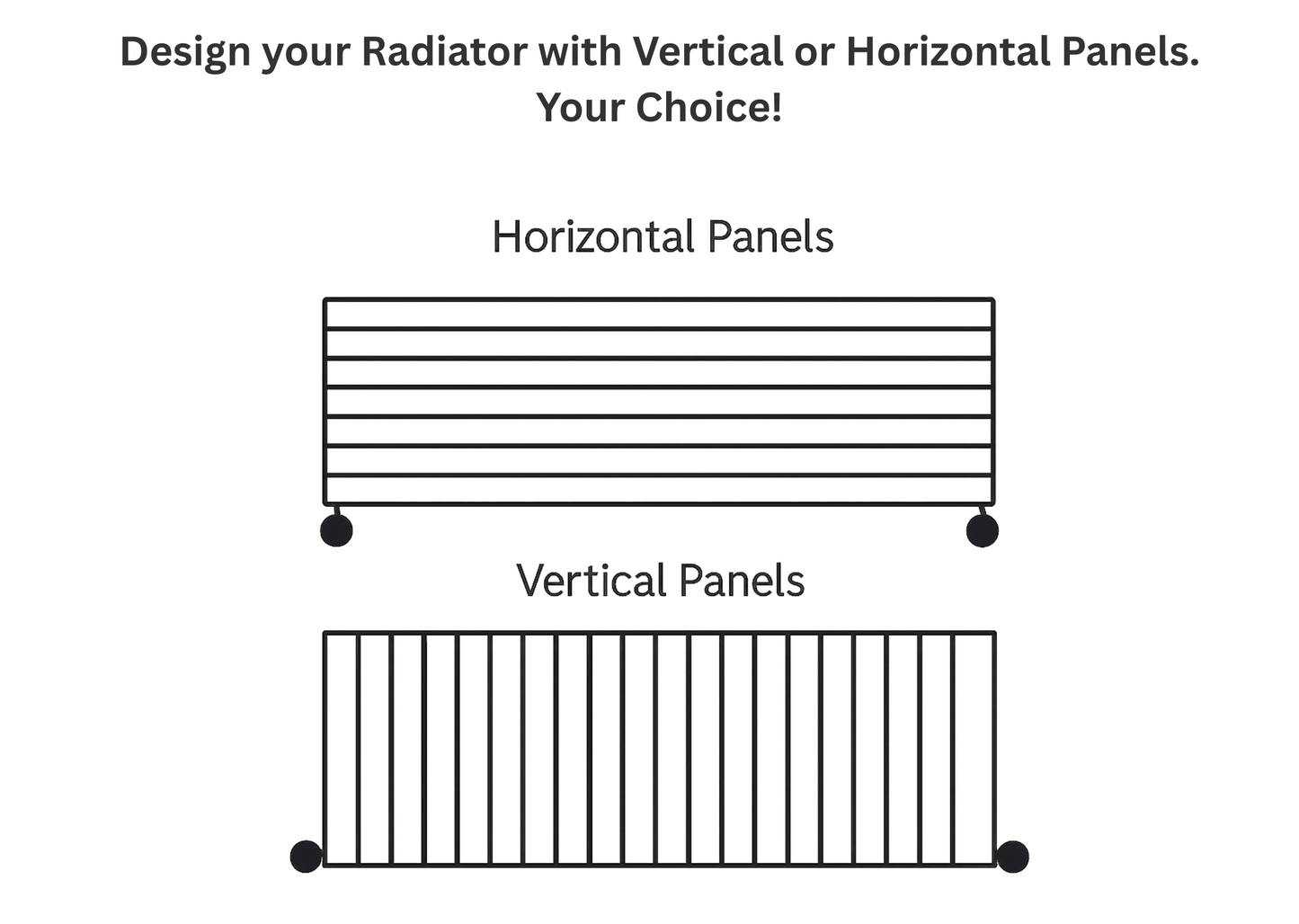 Tamara Tandem | Horizontal Hot Water Radiator