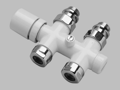 Kristal Valve Straight Right Pipe Centers 50 mm with Thermostatic Option