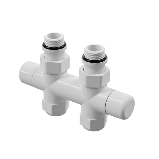 Kristal Total Color Valve Straight with Pipe Centers 50mm and Thermostatic Option - Multiple Finishes Available