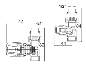 Kristal Valve Straight with Thermostatic Option