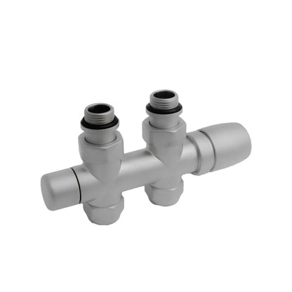 Kristal Total Color Straight Valve with Pipe Centers 50mm and Thermostatic Option - Multiple Finishes Available