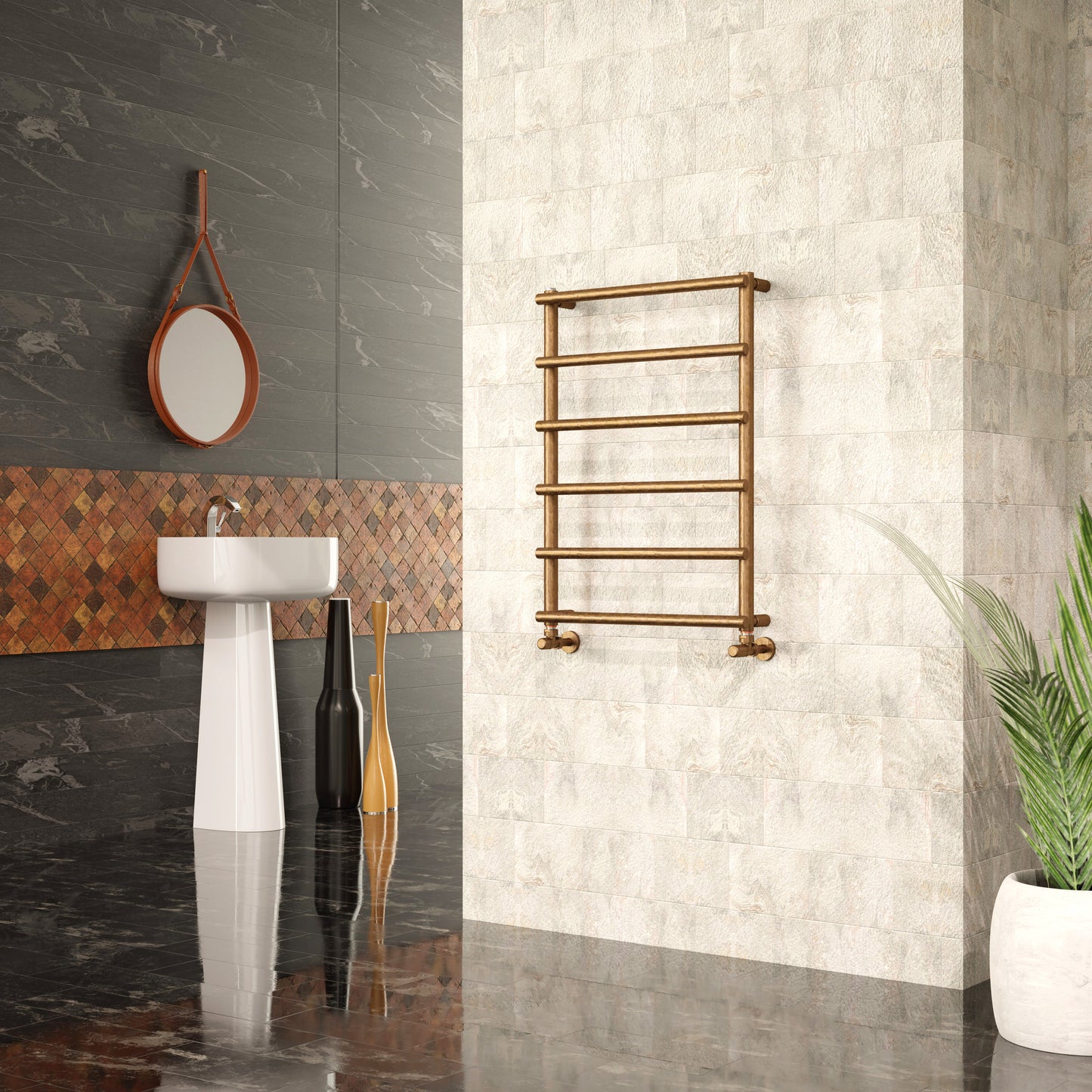 Laura | Stainless Steel Hot Water Towel Warmer