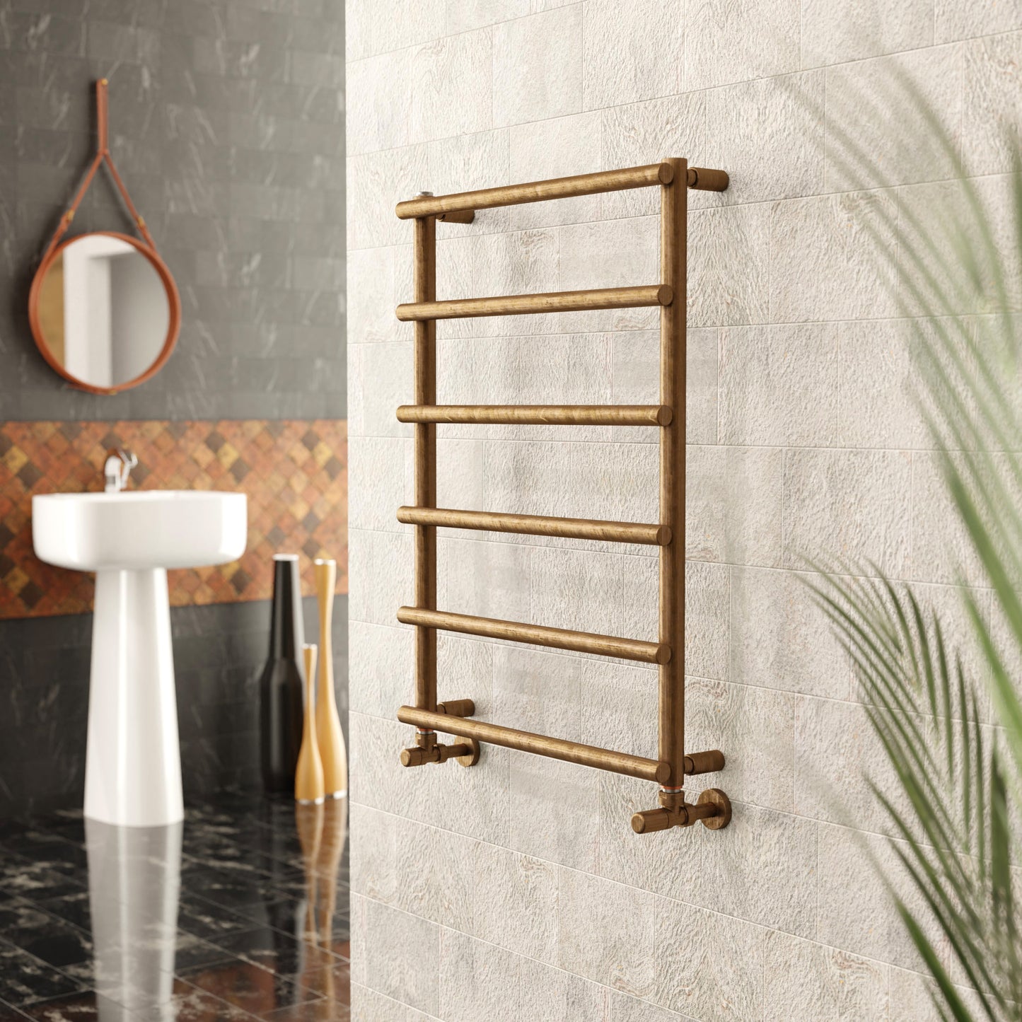 Laura | Stainless Steel Hot Water Towel Warmer