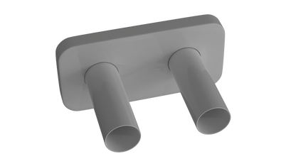 Tinta Square Valve (Left) Pipe Centers 50 mm - with Thermostatic Head