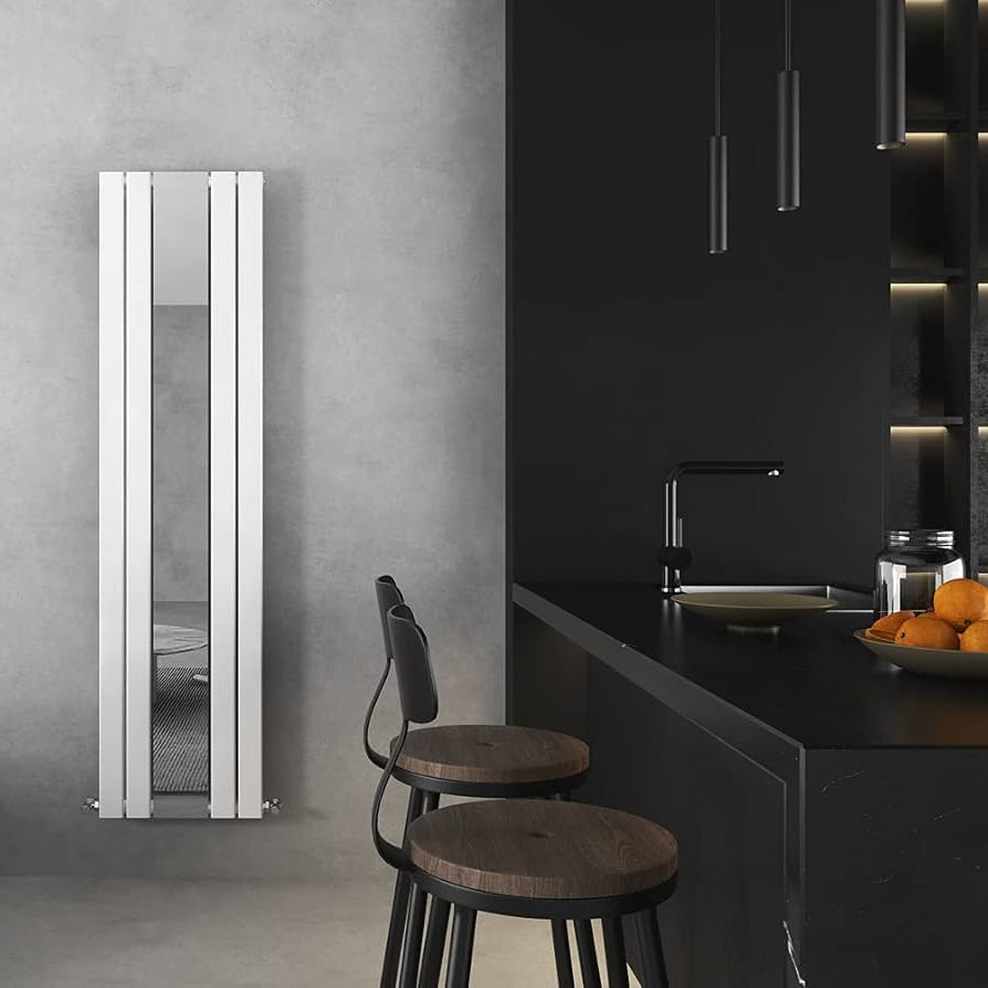 Rosy Mirror | Vertical Hot Water Radiator