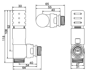 Tinta Thermostatic Valve Set – Square Design
